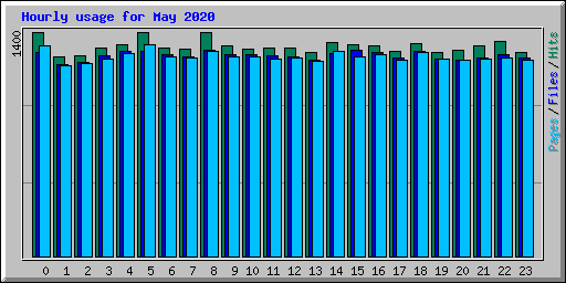 Hourly usage for May 2020