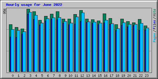 Hourly usage for June 2022