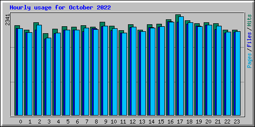 Hourly usage for October 2022